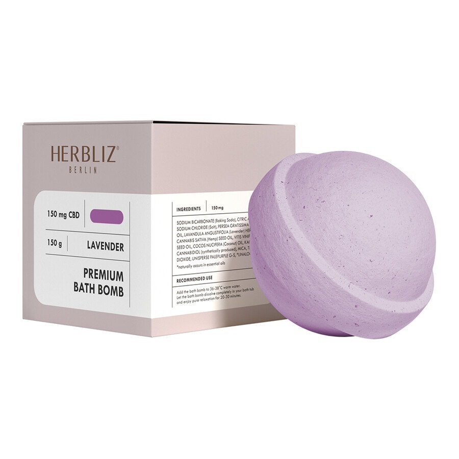 Image of Herbliz Lavender CBD  Bomba Da Bagno 150.0 g