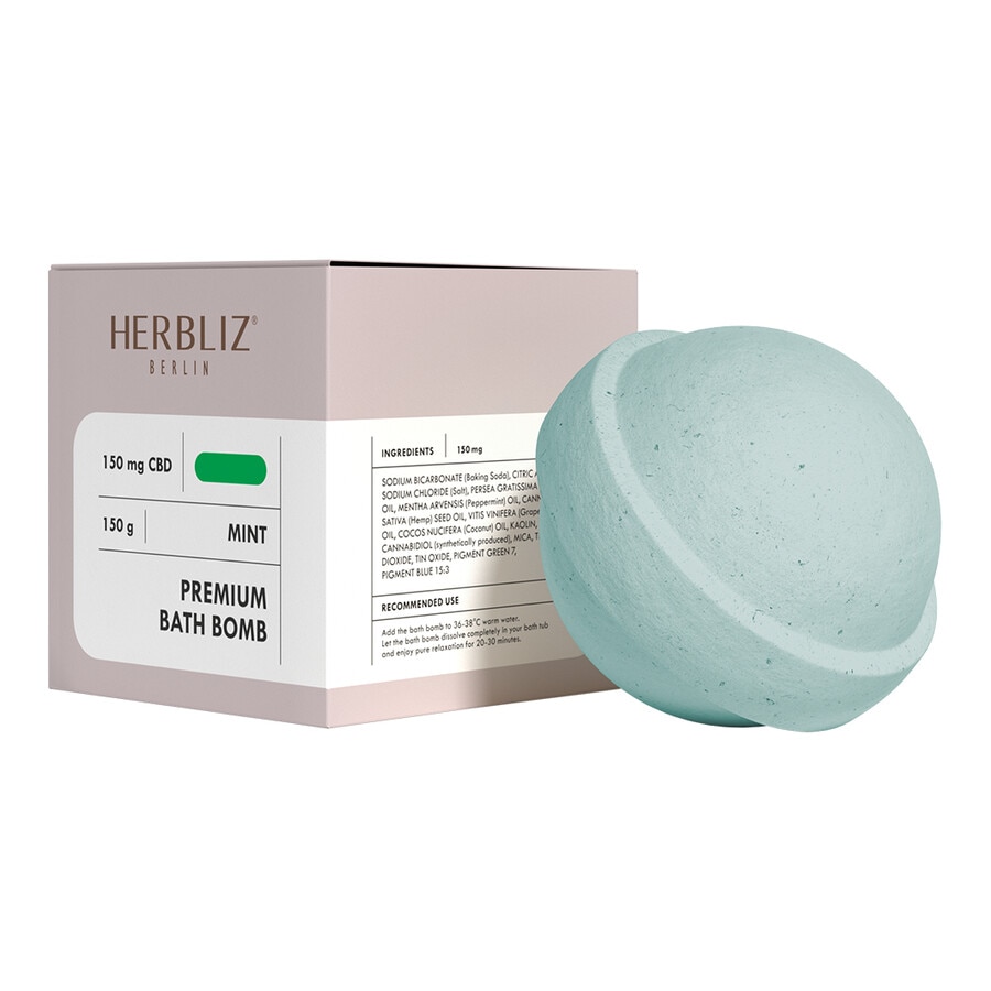 Image of Herbliz Mint CBD  Bomba Da Bagno 150.0 g