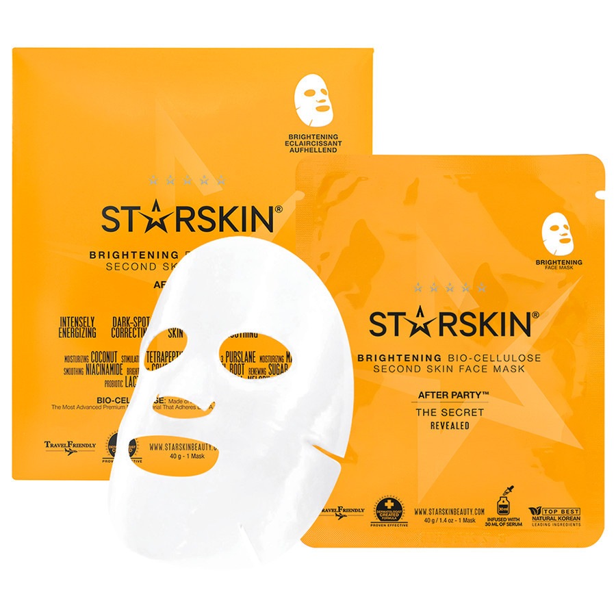Image of STARSKIN® After Party™ Coconut Bio-Cellulose Second Skin Brightening Face Mask  Maschera 30.0 ml