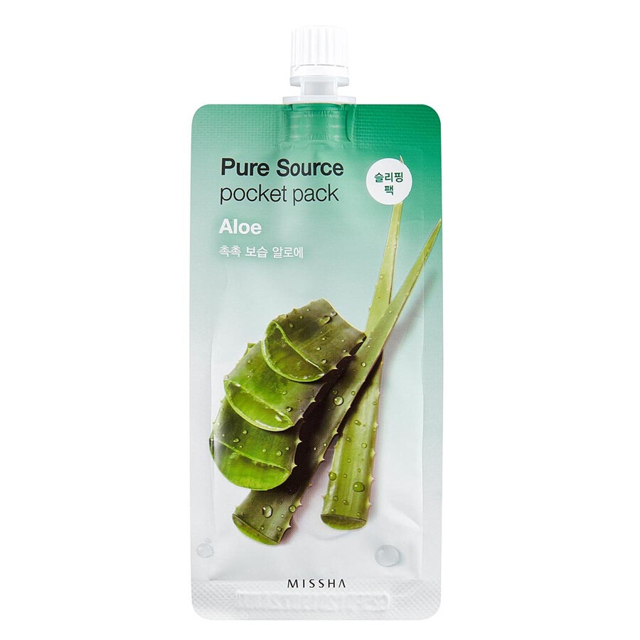 Image of Missha Pure Source Pocket Pack Aloe  Trattamento Notte 10.0 ml