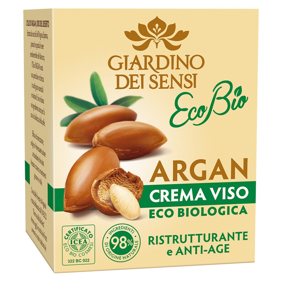 Linea Erre Cosmetics Crema Viso Ecobiologica Ristrutturante E Antiage Argan Crema Viso 50.0 ml