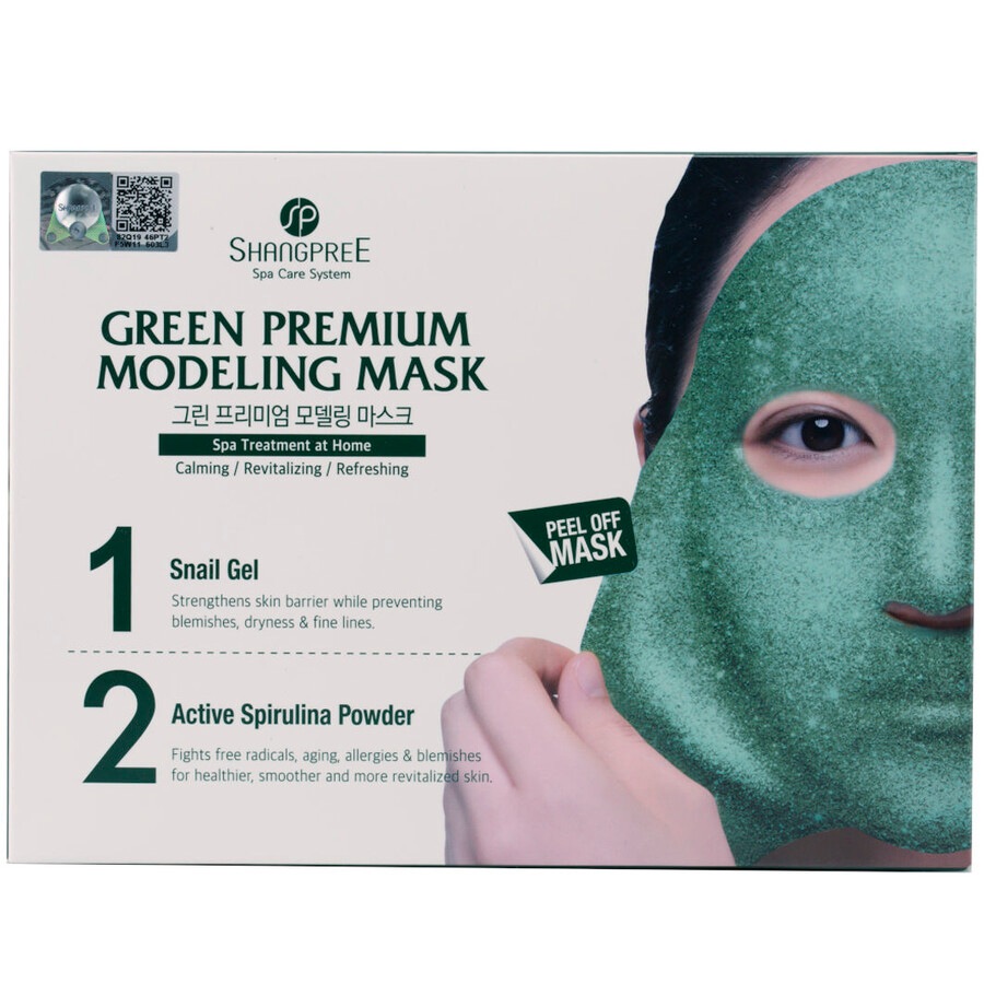 Image of Shangpree Green Premium Modeling Mask  Maschera Viso