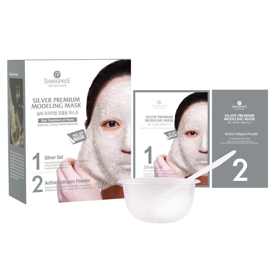 Image of Shangpree Silver Premium (Inclu. Bowl & Spatula) Modeling Mask  Maschera Viso