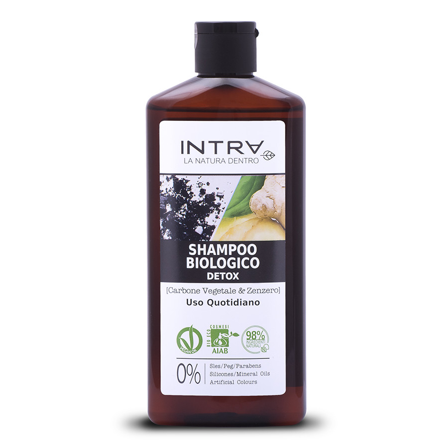 Image of Intra Carbone Vegetale & Zenzero Shampoo Biologico Detox  Shampoo Capelli 250.0 ml