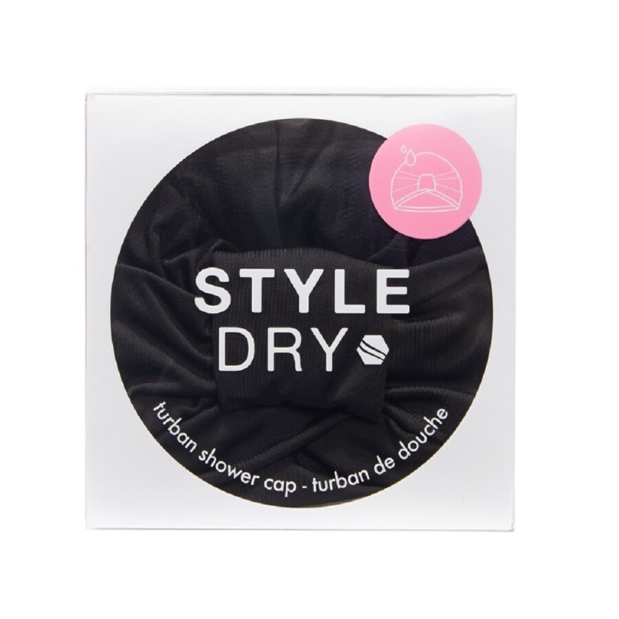 Image of Styledry Turban Shower Cap - After Dark  Accessori Styling