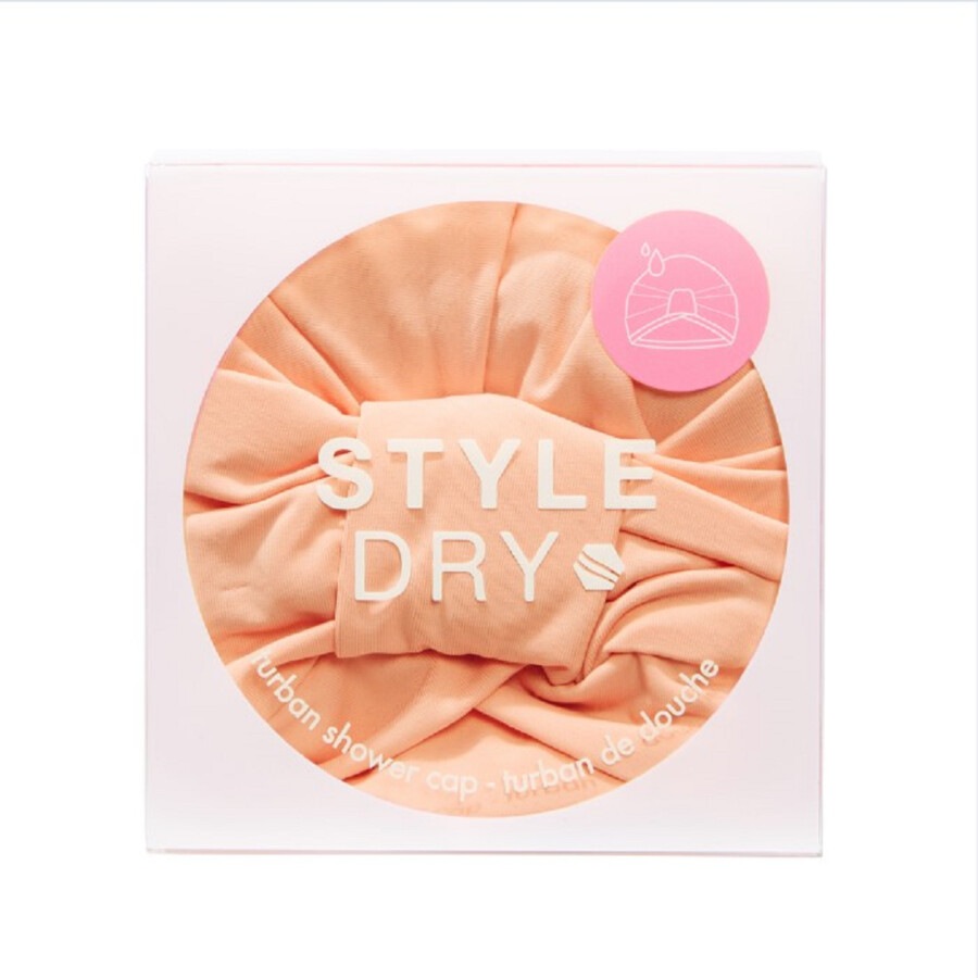 Image of Styledry Turban Shower Cap That's Peachy  Accessori Styling