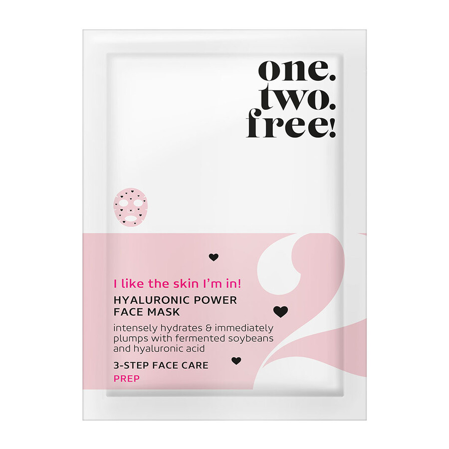 Image of one.two.free! Hyaluronic Power Face Mask  Maschera Viso