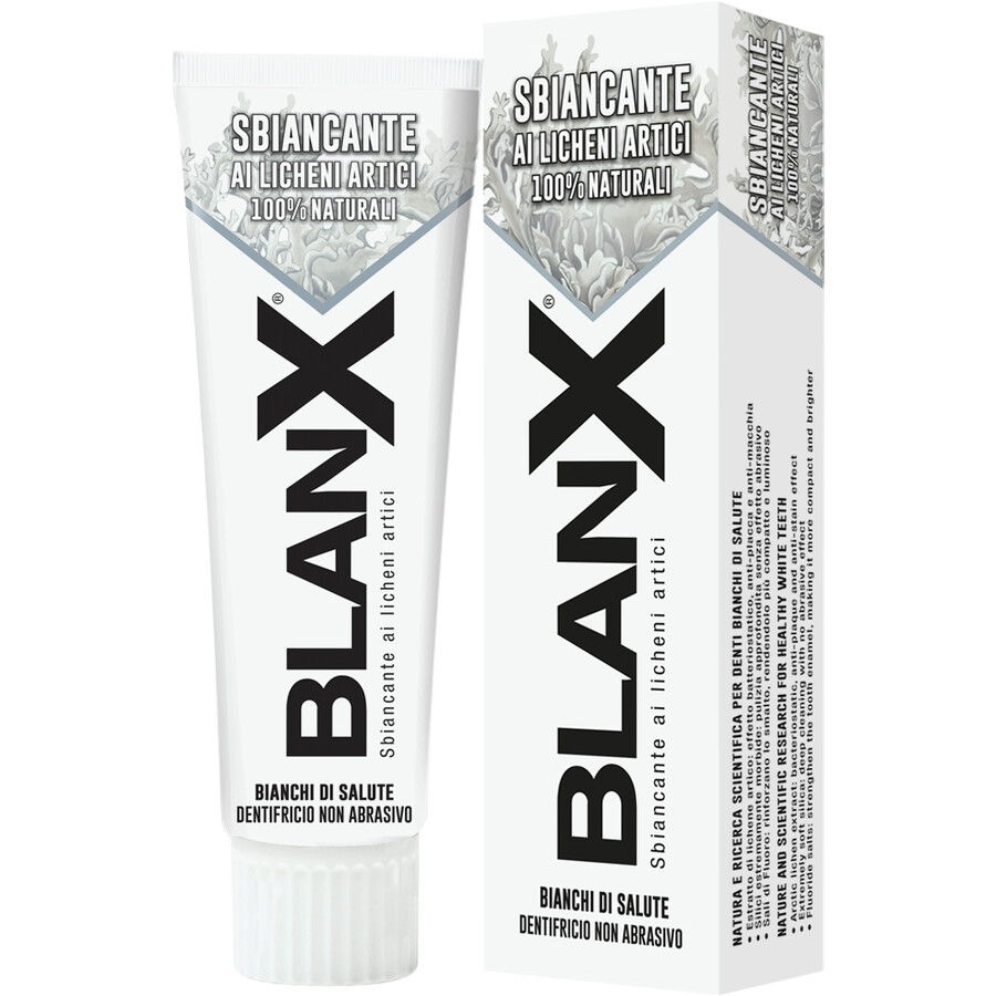 Image of BlanX Blanx Dentifricio Sbiancante Ai Licheni Artici 100% Naturali  Dentifricio 75.0 ml