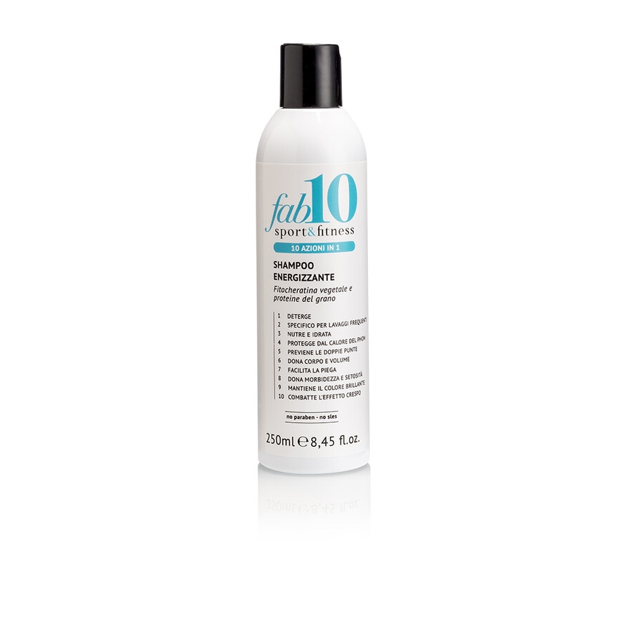 Image of Fab10 Shampoo Energizzante Sport&Fitness 10 In 1  Shampoo Capelli 250.0 ml