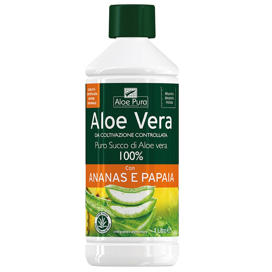 Optima Naturals Aloe Vera Succo Ananas E Papaia Integratore Alimentare