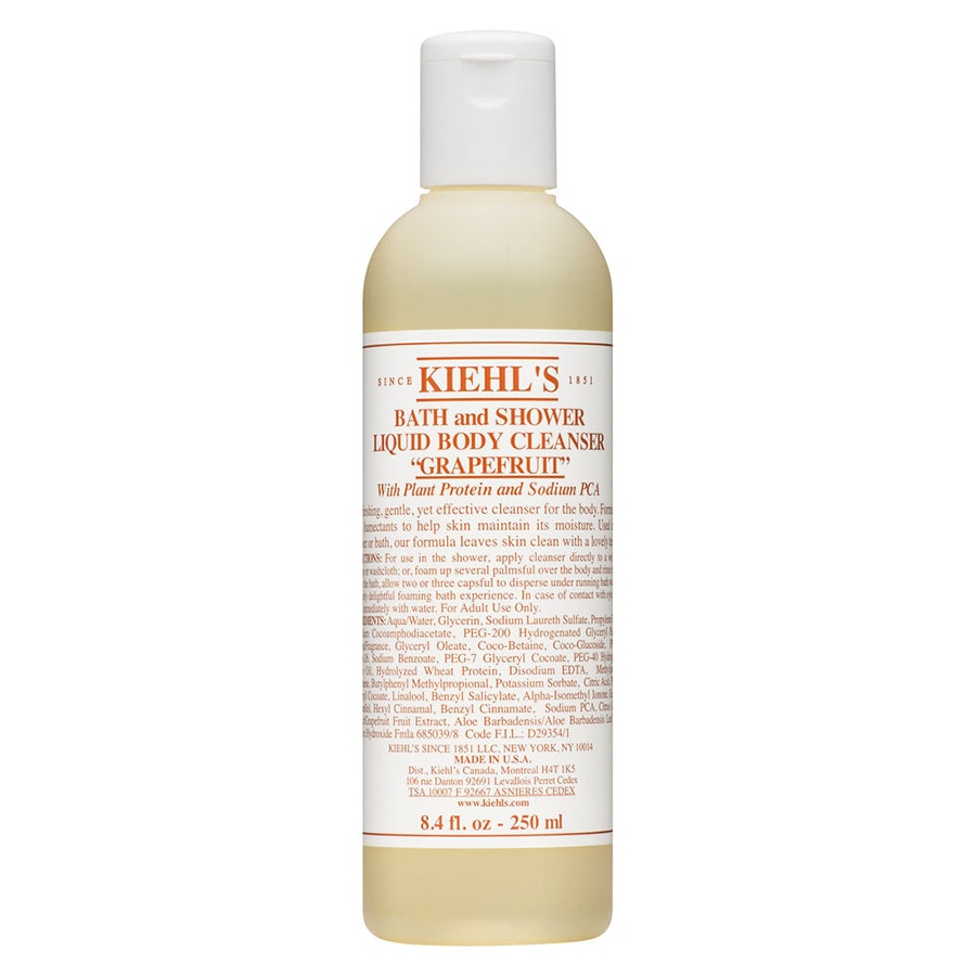 Image of Kiehl's Bath And Shower Liquid Body Cleanser Grapefruit  Gel Doccia 250.0 ml