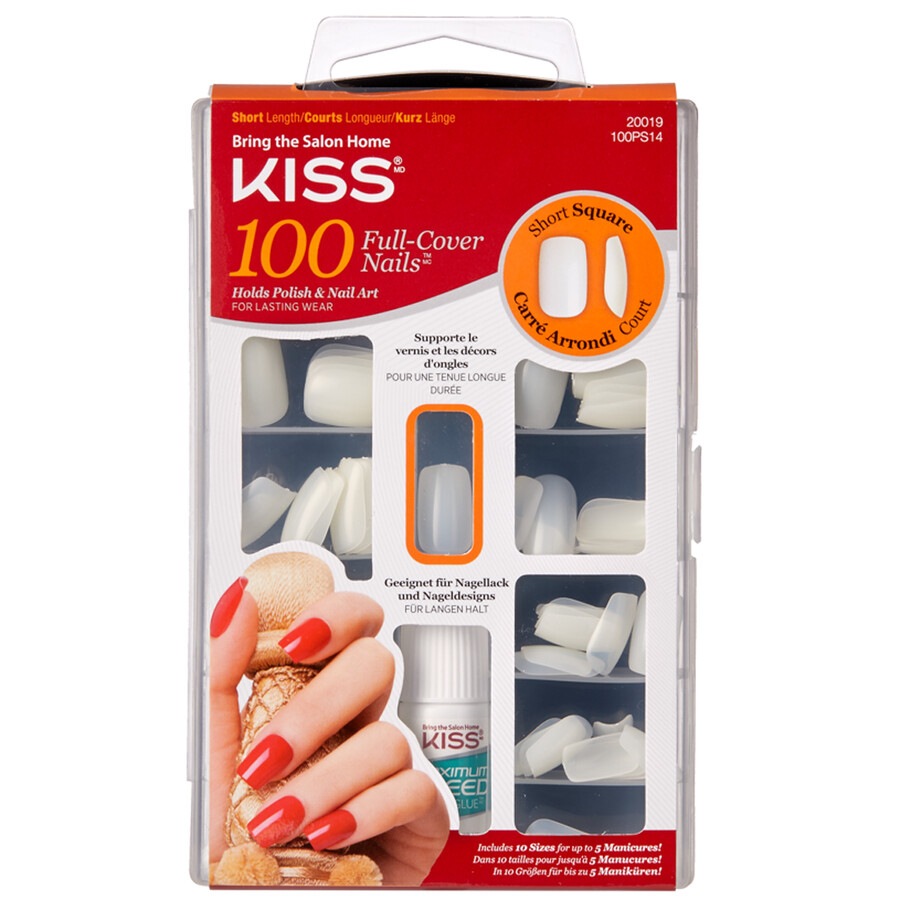 Image of Kiss Box 100 Unghie Full Cover  Tips Unghie