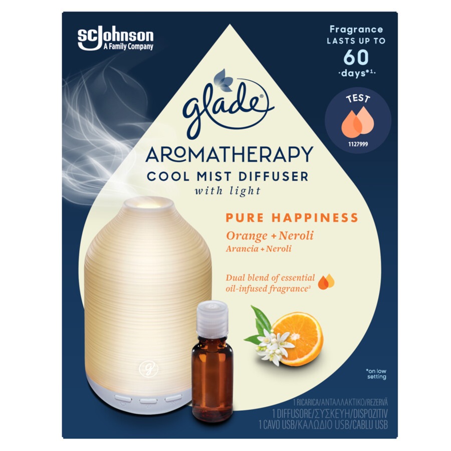Image of Glade Glade Aromatherapy Diffusore Oli Essenziali Holder Pure Happiness  Diffusore Ambiente 17.4 ml