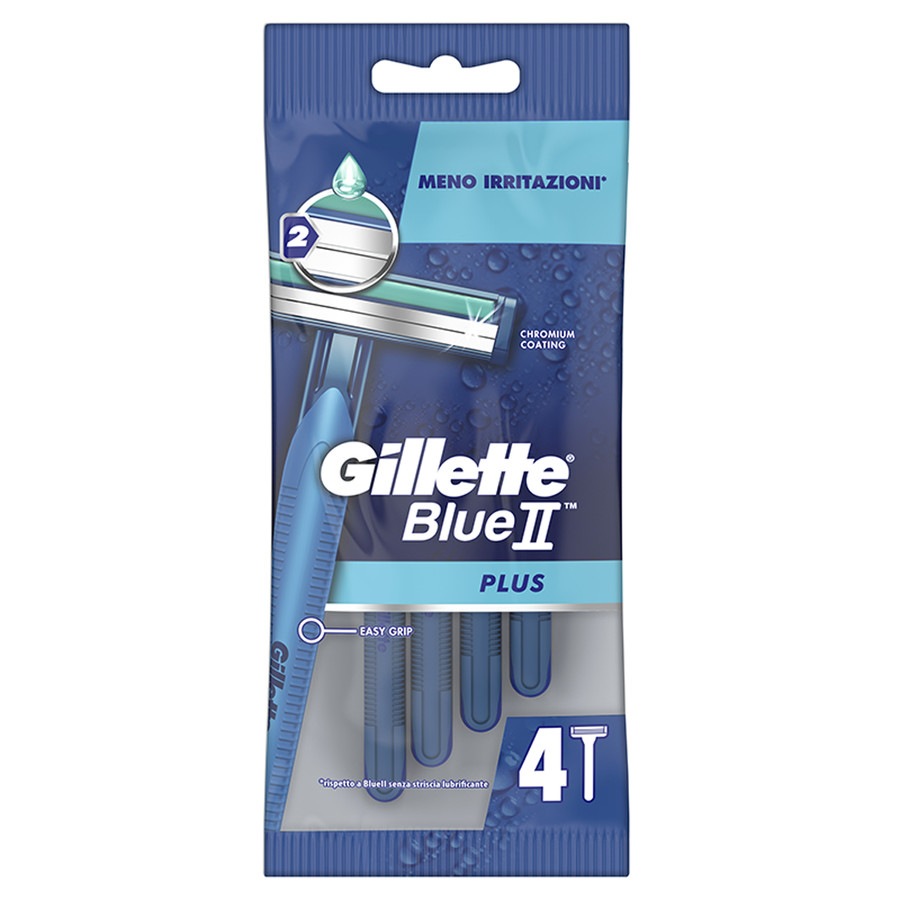 Image of Gillette BlueII Plus Rasoi Usa E Getta 4 Pz  Rasoio