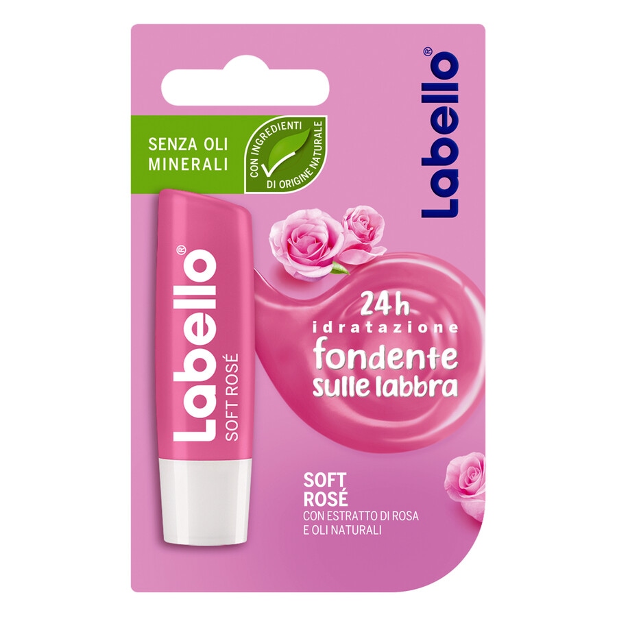 Image of Labello Labello SOFT ROSE'  New  Lip Gloss 5.5 ml