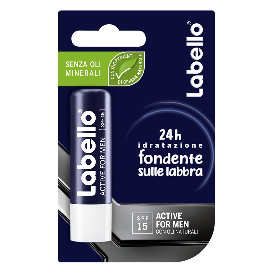 Image of Labello Labello ACTIVE FOR MEN SPF/FP 15 New  Lip Gloss 5.5 ml